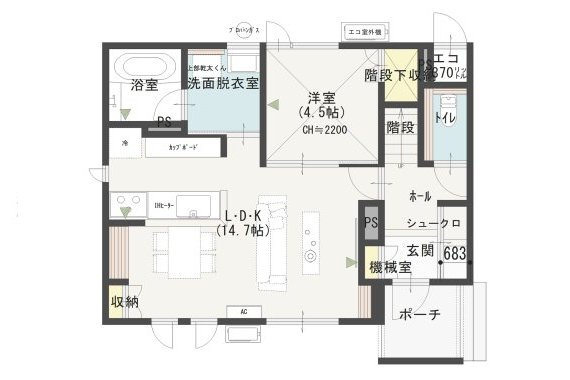 1階間取り
